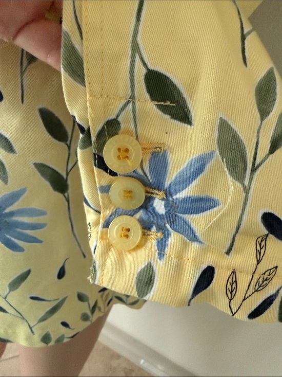 MOSCHINO Women\'s Yellow Floral Button-Front Jacket